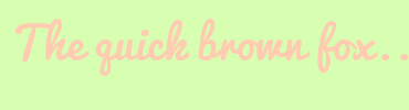 Image with Font Color FFCBB1 and Background Color D8FFB1